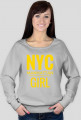 Bluza Damska - NYC Manhattan Girl (złoty)