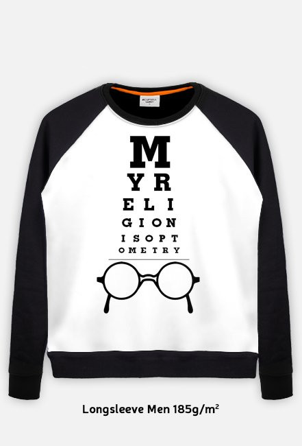 Bluza męska - My religion is optometry