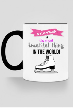 Kubeczek z kolorowym uszkiem Skating z łyżwą