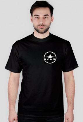 T-SHIRT IVAO Czarny