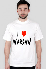 Koszulka z napisem ,,I love Warsaw,,