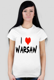 Koszulka z napisem ,,I love Warsaw,,