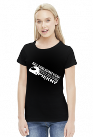 Gdy zakładam kask świat staje się piękny - damska koszulka motocyklowa