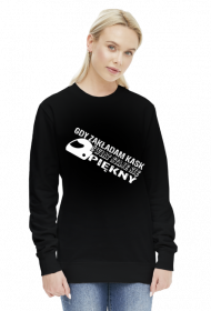 Gdy zakładam kask świat staje się piękny - damska bluza motocyklowa