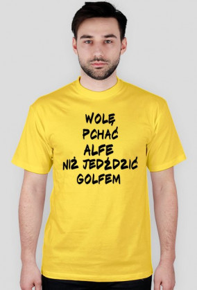 Wolę pchać Alfe niż jeździć golfem