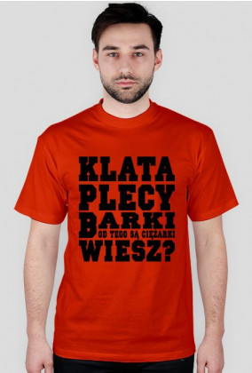 Koszulka męska Klata Plecy Barki