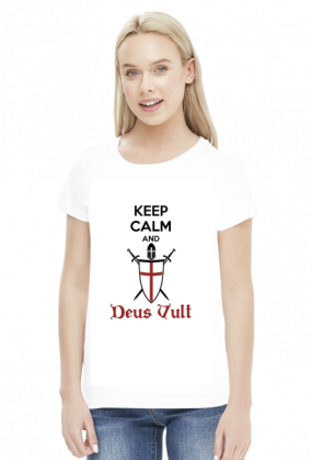Deus Vult  - koszulka damska (women's t-shirt)