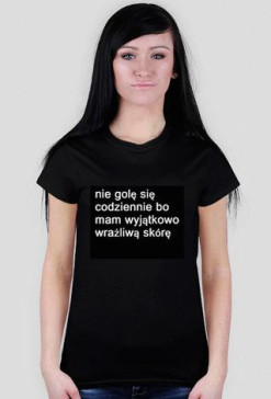"nie golę się...", koszulka damska