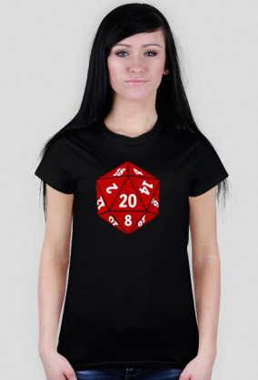 Koszulka damska d20 simple