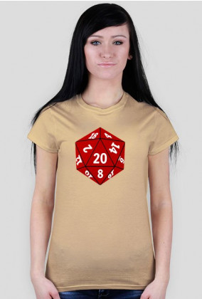 Koszulka damska d20 simple