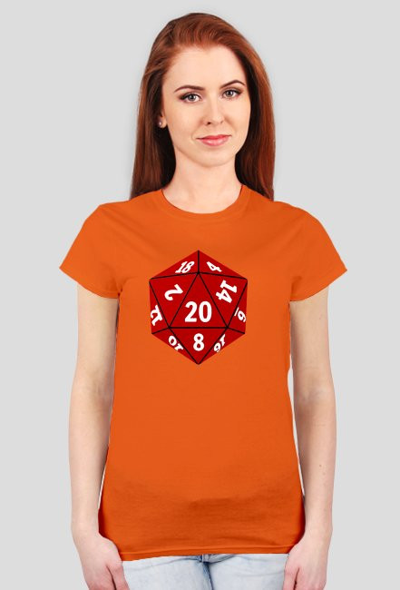 Koszulka damska d20 simple
