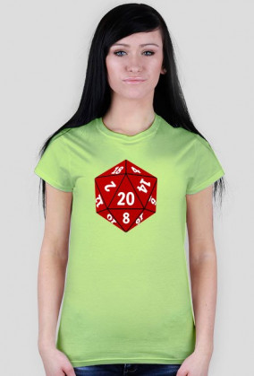 Koszulka damska d20 simple