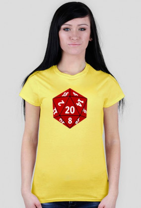 Koszulka damska d20 simple
