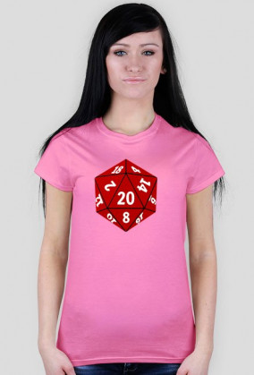 Koszulka damska d20 simple
