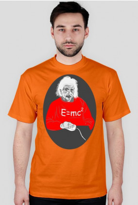 T-Shirt z nadrukiem Albert Einstein E=mc2