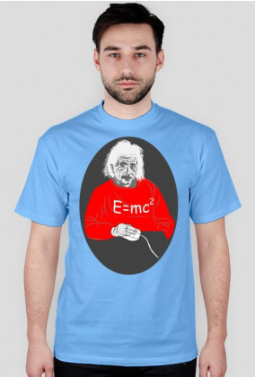 T-Shirt z nadrukiem Albert Einstein E=mc2