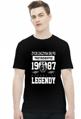 koszulka Życie zaczyna się po trzydziestce, narodziny legendy 1987