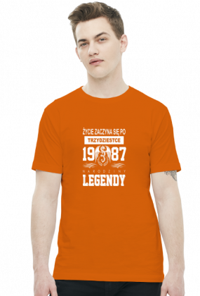 koszulka Życie zaczyna się po trzydziestce, narodziny legendy 1987