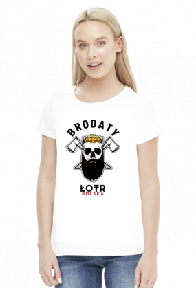 BRODATY ŁOTR Biały Girl
