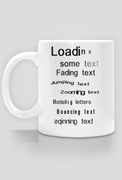 Kubek Loading Some Text