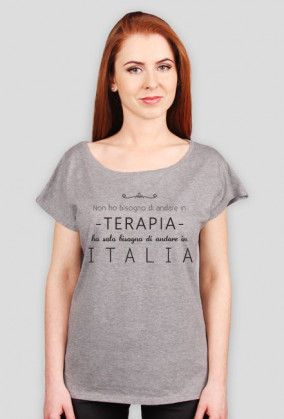 Tshirt Non ho bisogno di andare in terapia ho solo bisogno di andare in Italia