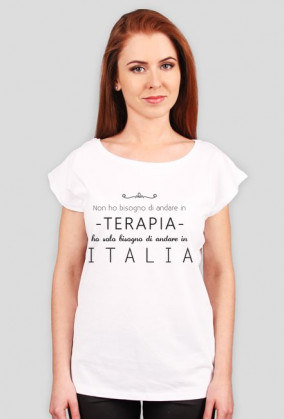 Tshirt Non ho bisogno di andare in terapia ho solo bisogno di andare in Italia