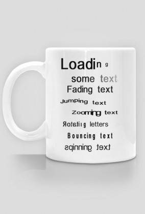 Kubek Loading Some Text