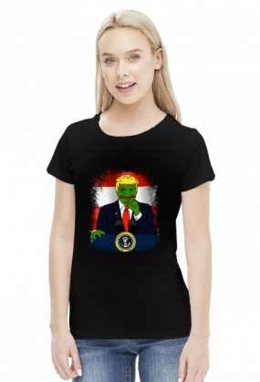 Pepe Trump - koszulka damska (women's t-shirt)
