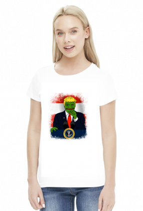 Pepe Trump - koszulka damska (women's t-shirt)