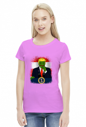 Pepe Trump - koszulka damska (women's t-shirt)