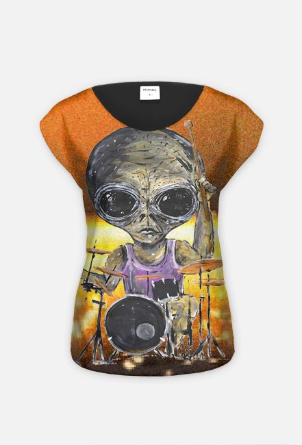 T-shirt damski perkusja