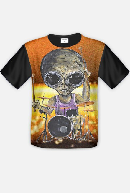 T-shirt męski Perkusja