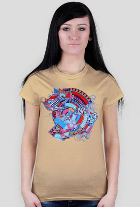 Mandala Blue Top Woman Mix