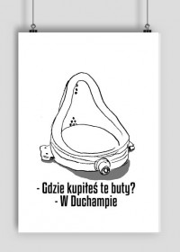 Plakat Buty z Duchampa