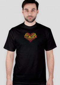 Koszulka Love Trance Tagcloud (czarna)