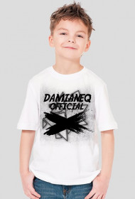 #DamianeqOfficial - Biały T-Shirt Dziecięcy