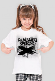 #DamianeqOfficial - Biały T-Shirt Dziecięcy