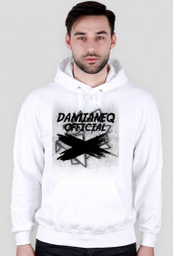 #DamianeqOfficial - Biała Bluza Męska