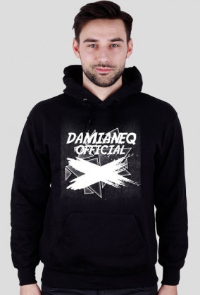 #DamianeqOfficial - Czarna Bluza Męska