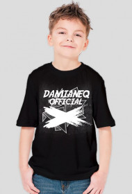 #DamianeqOfficial - Czarny T-Shirt Dziecięcy