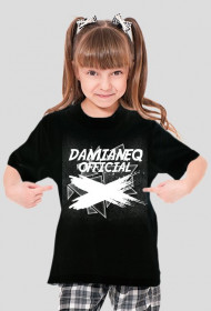 #DamianeqOfficial - Czarny T-Shirt Dziecięcy