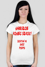 Koszulka - koniec szkoły
