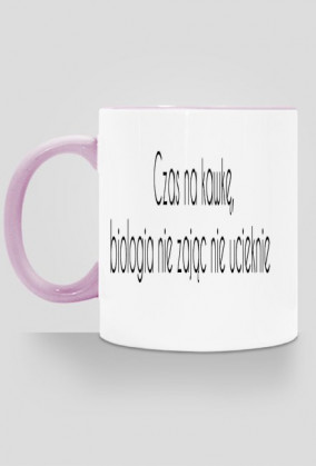Kubek "Czas na kawkę, biologia może poczekać"