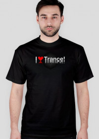 Koszulka I Love Trance Mirror (czarna)
