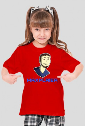 Koszulka dziecięca "Maxplaier" (LOGO2) dziewczynka