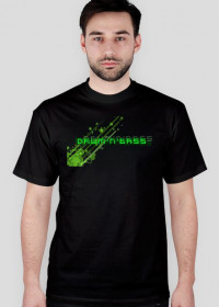 Koszulka Drum And Bass Green Bubbles (czarna)