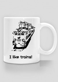 Kubek "Lubię pociągi"