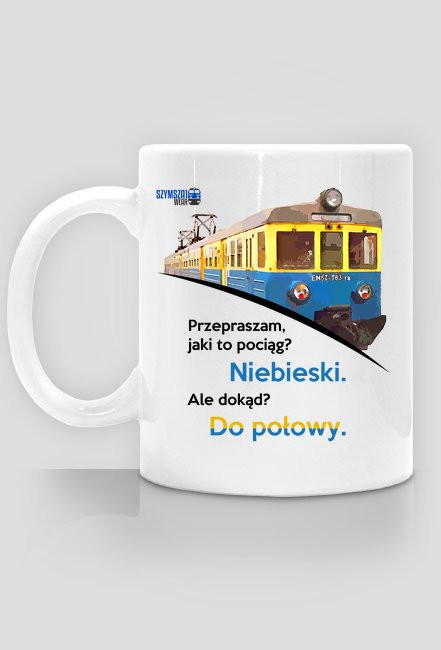 Kubek - Niebieski do połowy (EN57)