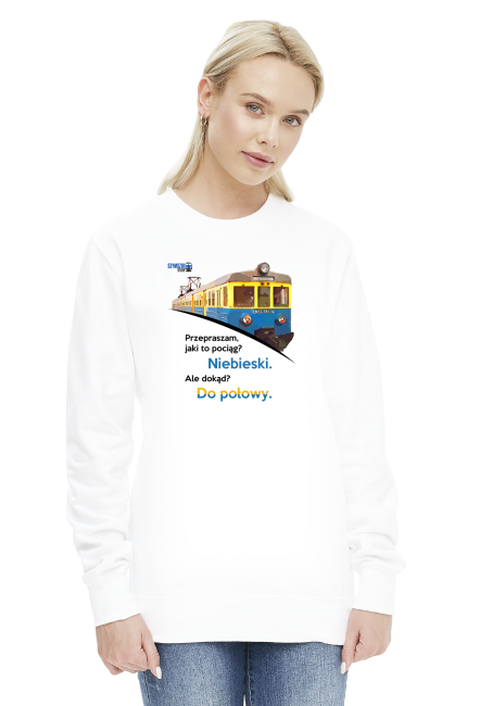 Bluza - Niebieski do połowy (EN57)