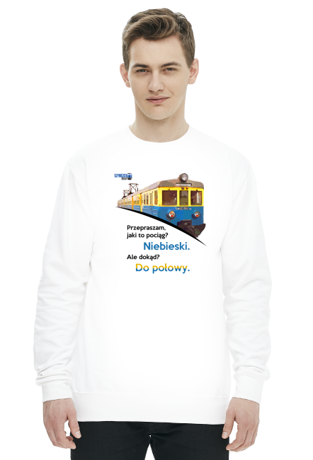 Bluza - Niebieski do połowy (EN57)